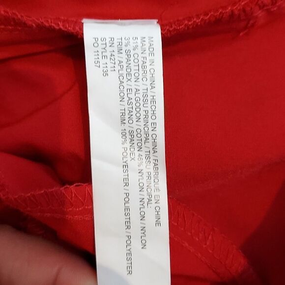 Eloquii Kady Red Ankle Length Dress Pants Sz 20R - Picture 7 of 11